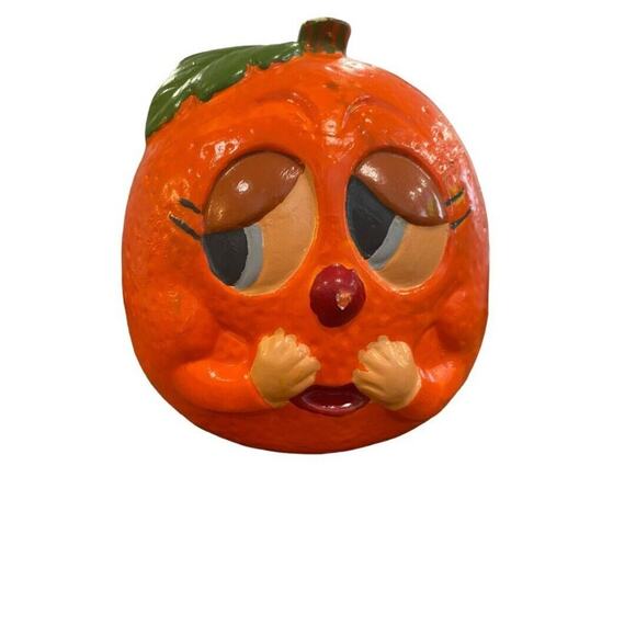 Vintage Anthropomorphic Hand-Painted Ceramic Orange Florida 5" tall - Picture 2 of 8